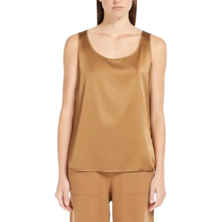 MaxMara Tank Tops Women's Brown-2