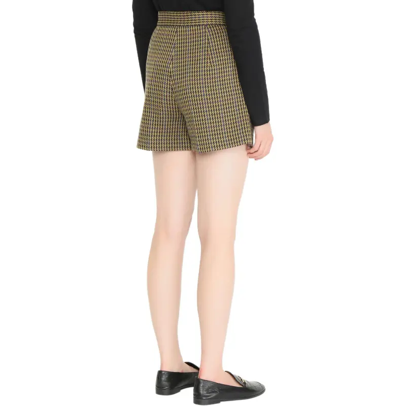 MaxMara Patroni Houndstooth Patterned Shorts-2