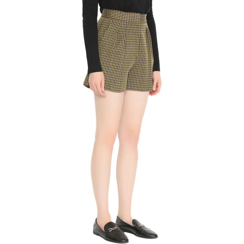 MaxMara Patroni Houndstooth Patterned Shorts-3
