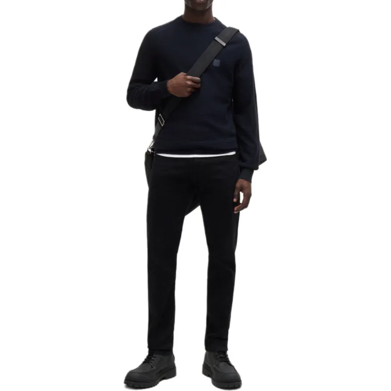 HUGO BOSS FW24 Knitwear Men's Navy Blue-1
