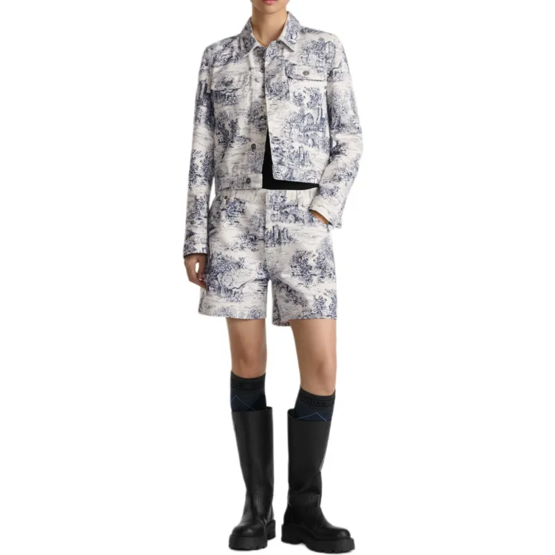 DIOR Toile De Jouy Scotland Patterned Shorts-2