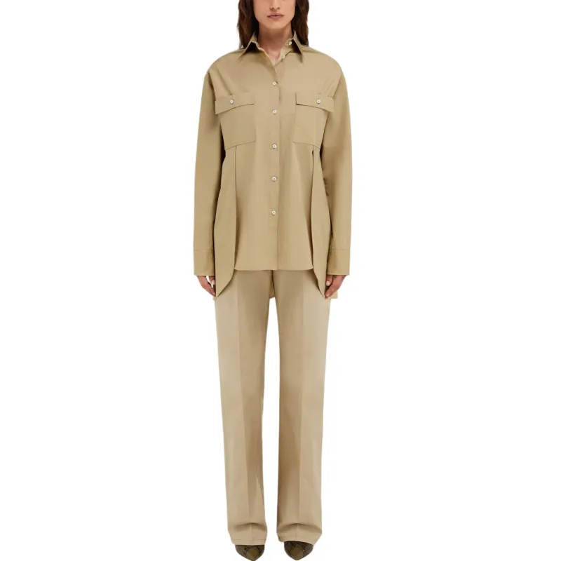 FERRAGAMO Suit Trouser Women's Stone Color-1
