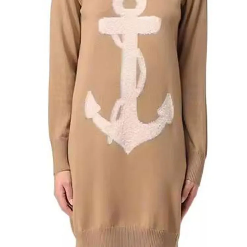 MaxMara Long Sleeved Dresses Women's Brown-2
