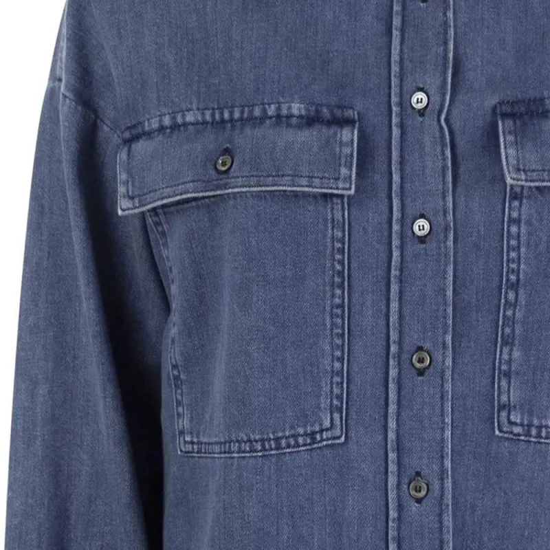 WEEKEND MaxMara Zemira Button Up Denim Shirt-3