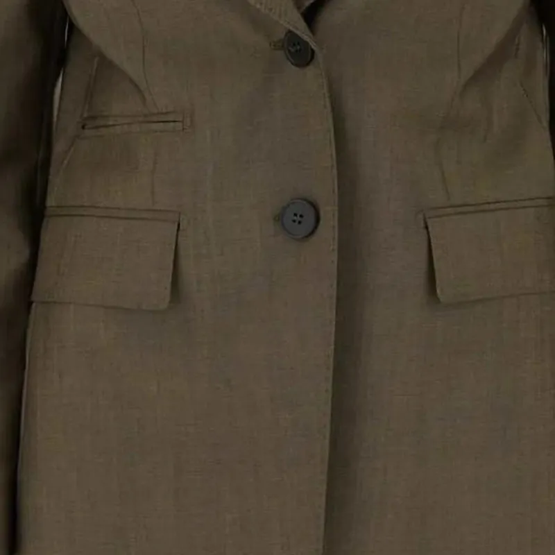 MaxMara Single Breasted Long Sleeved Blazer-3