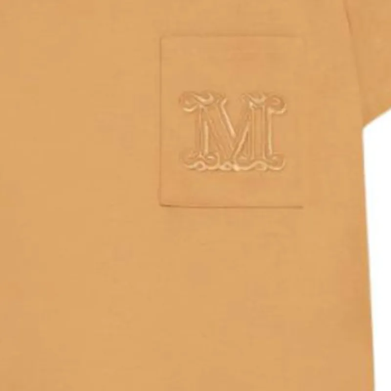 MaxMara Papaia Logo embroidered T shirt-4