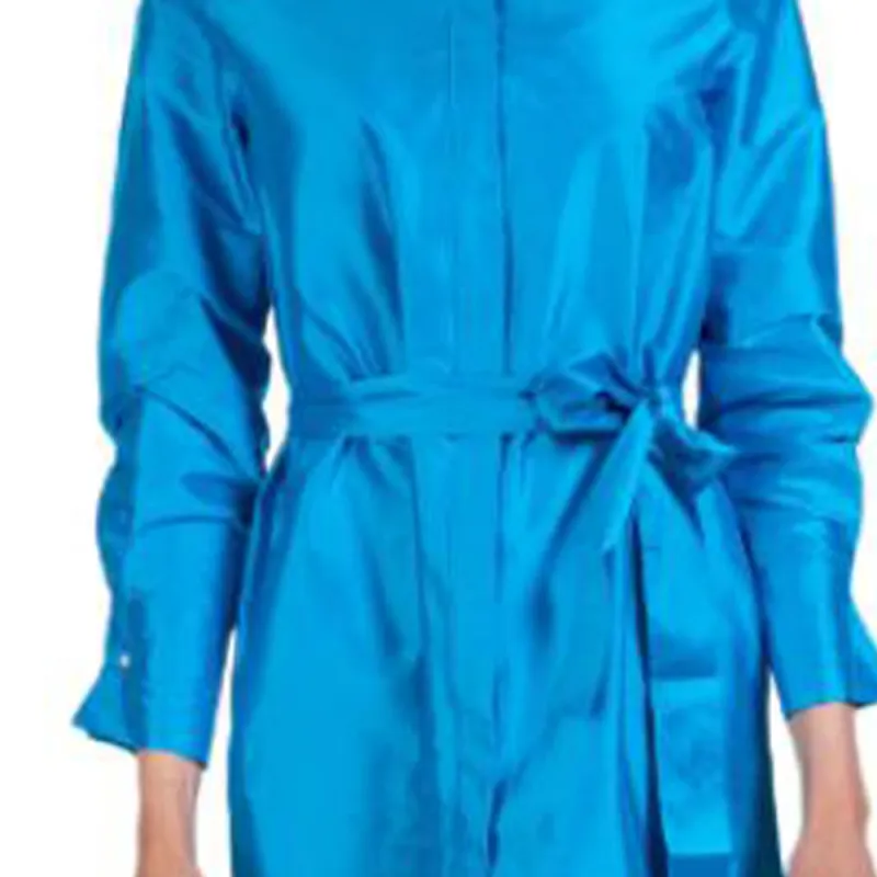 MaxMara Long Sleeved Dress Women's Sea Blue-4