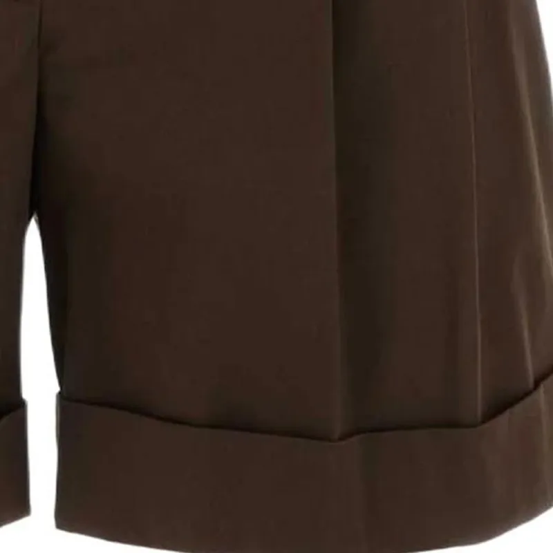 MaxMara Studio Bergen Pleated Tailored Shorts-3