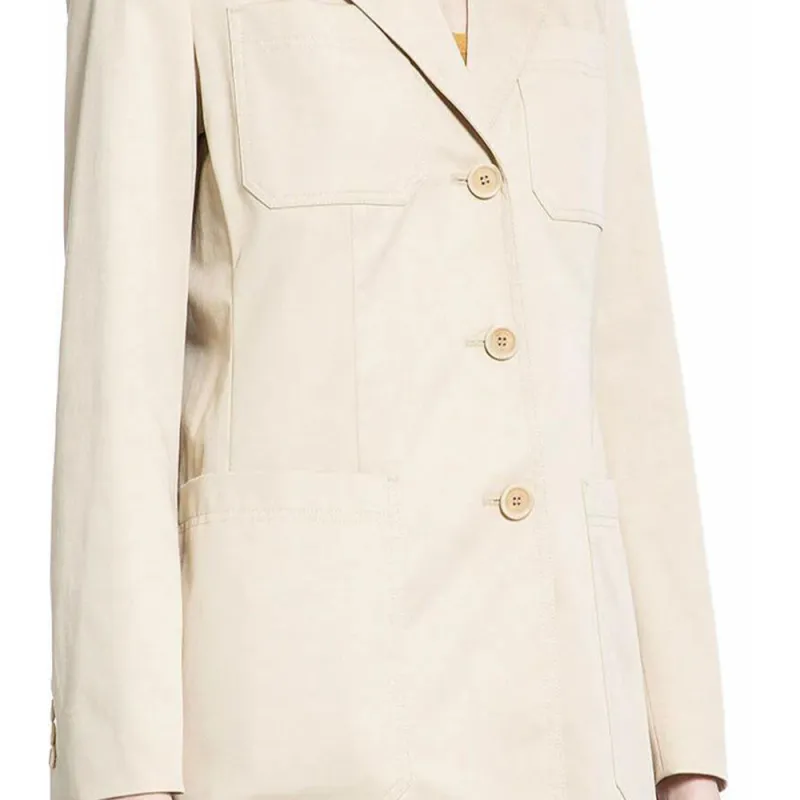 MaxMara Single Breasted Long Sleeved Blazer-4