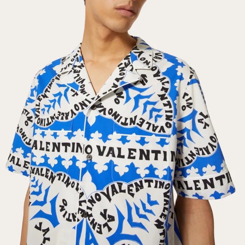 Valentino Shirts Men Blue-4