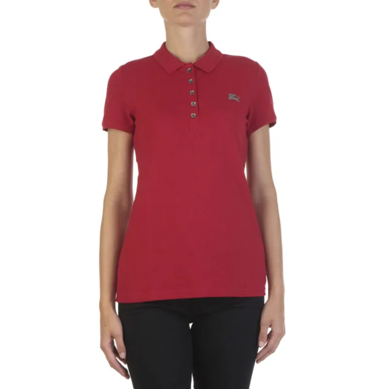 Burberry Short Sleeved Dress Women's Burgundy-2