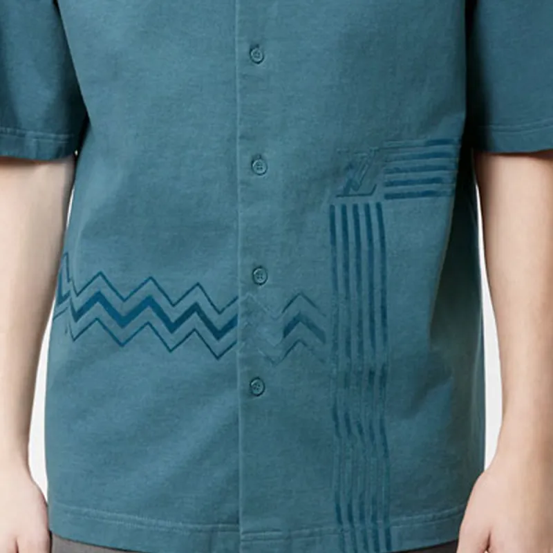 LOUIS VUITTON SS22 Shirt Men's Blue-4