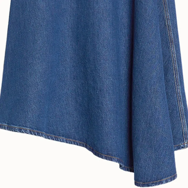 WEEKEND MaxMara Denim Long Skirts Women's Blue-5