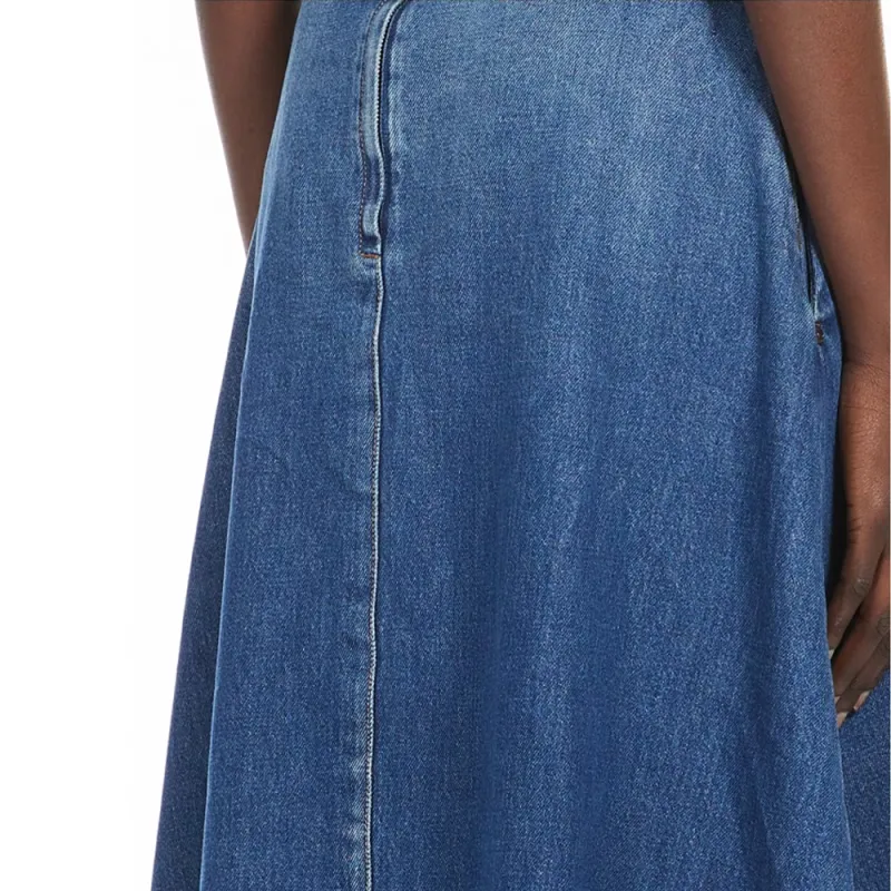 WEEKEND MaxMara Denim Long Skirts Women's Blue-4