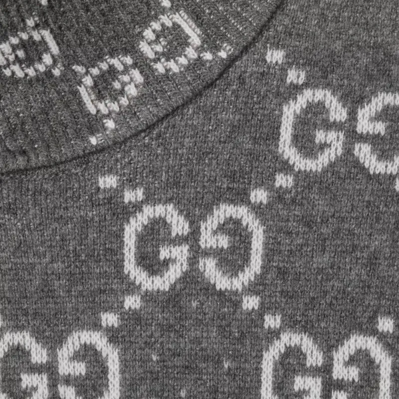 GUCCI Gg Jacquard Turtleneck Jumper-2