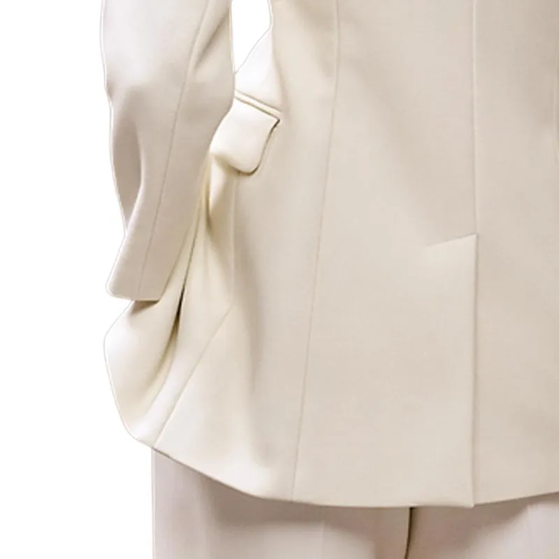 HERMES Business Suit Women's White-5