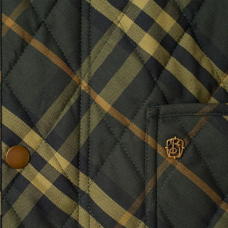 Burberry Check Printed Quilted Jacket-5