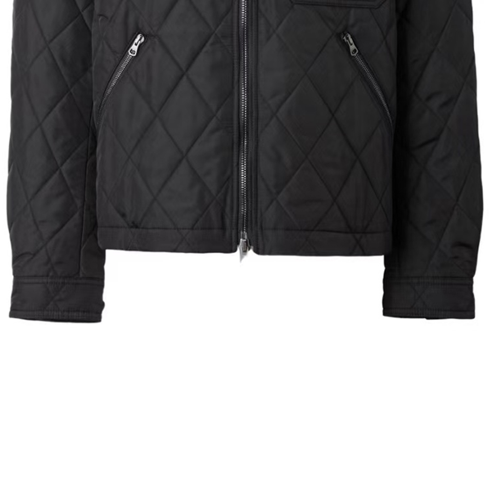 Burberry Men Diamond Pocket Zip-Up Jacket Black - Cheap Rcj Burberry Men Diamond Pocket Zip-Up Jacket Black - Cheap Rcj