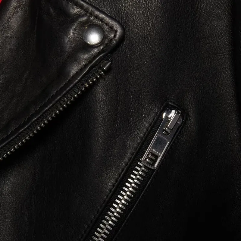 GUCCI Leather Biker Jacket-4