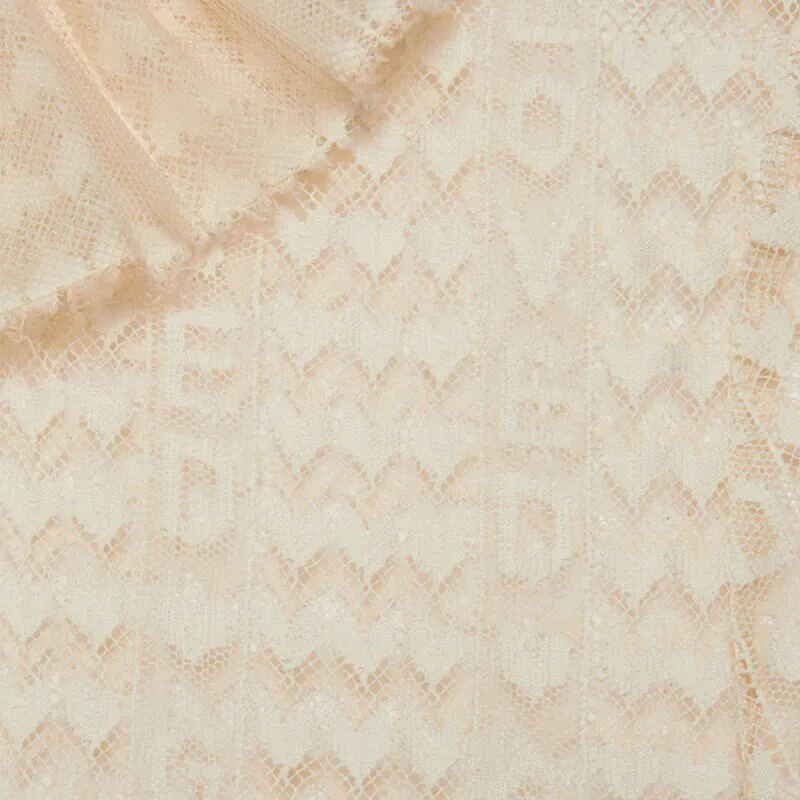 GUCCI Lovelight Lace Cardigan Beige-5