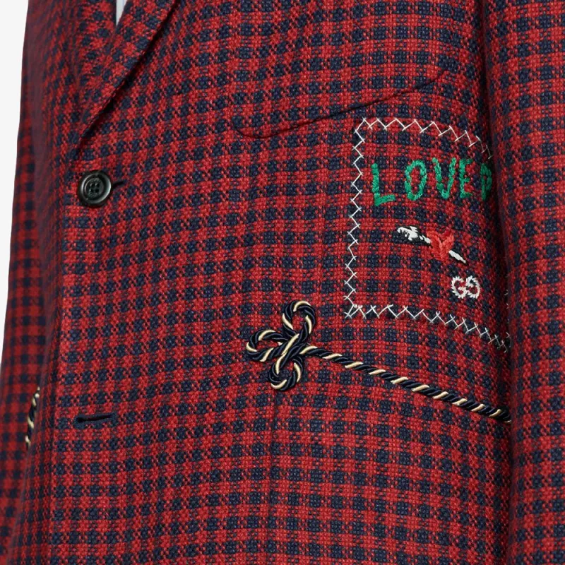 GUCCI Fo Palma Linen Blazer-4