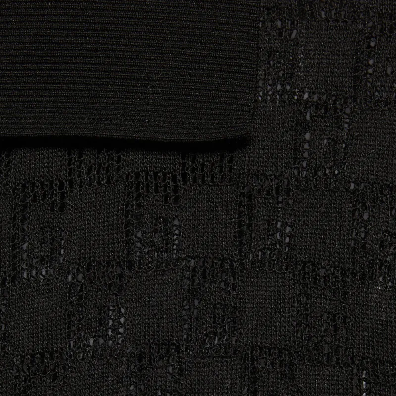 GUCCI Geometric G Knitted Polo Shirt-5