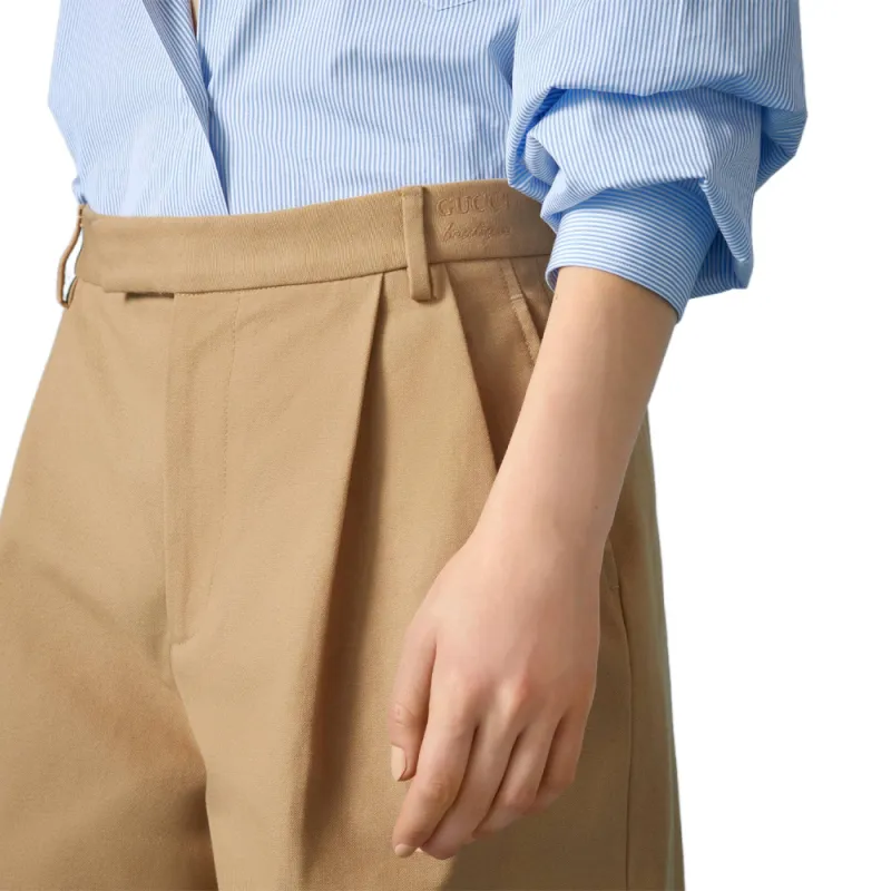 GUCCI Casual Shorts Women's Khaki-1