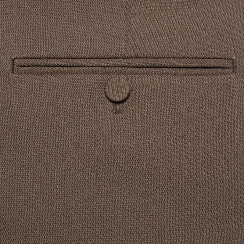 GUCCI Wide Leg Gabardine Trousers-4