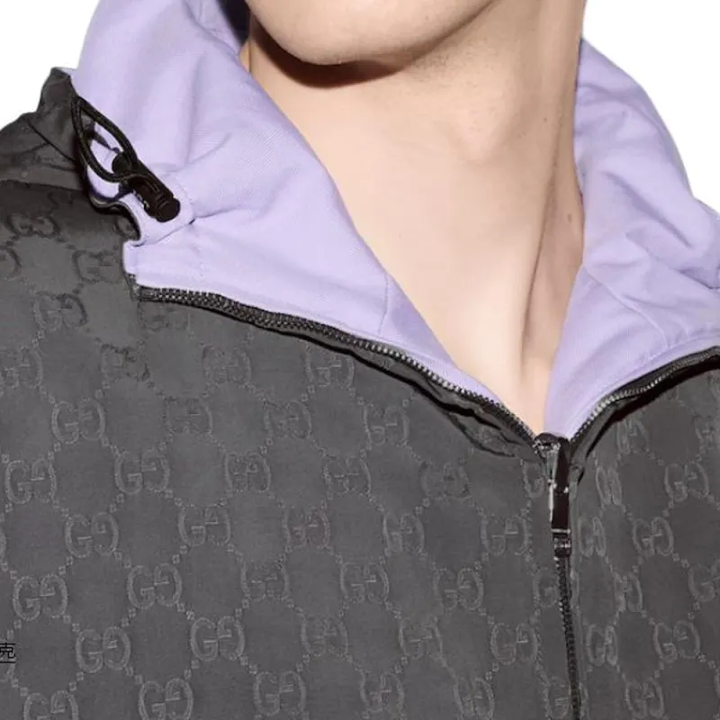 GUCCI Reversible Gg Zip Jacket-4
