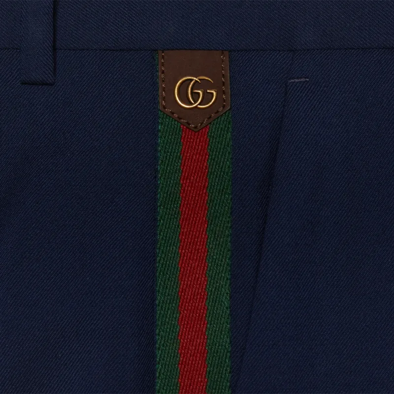 GUCCI Web detail Tailored Trousers-3
