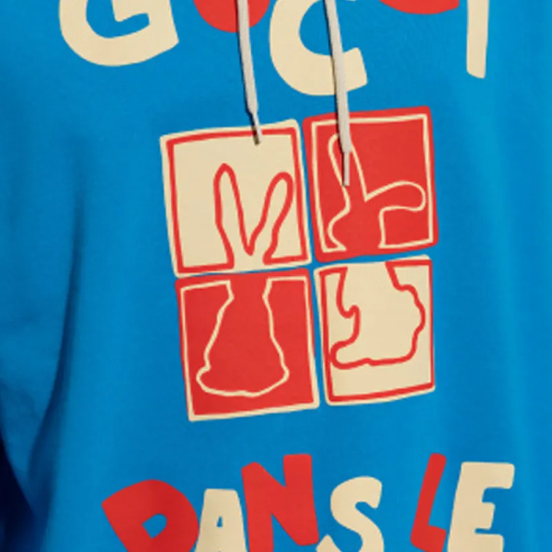 GUCCI Cotton Jersey Hooded Sweatshirt-4
