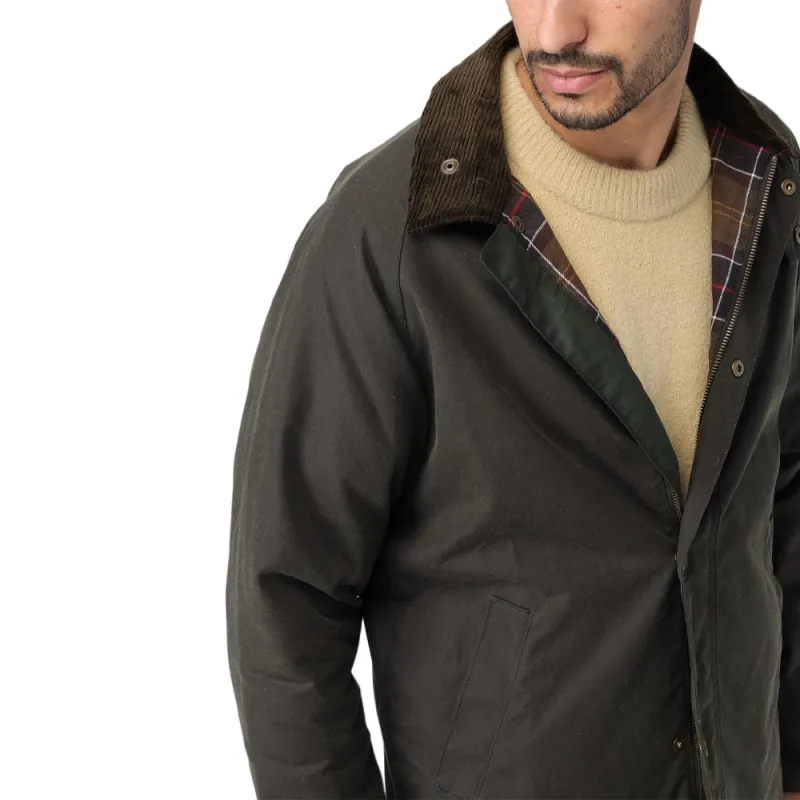 BARBOUR Macklow Wax-coated Cotton Jacket-2