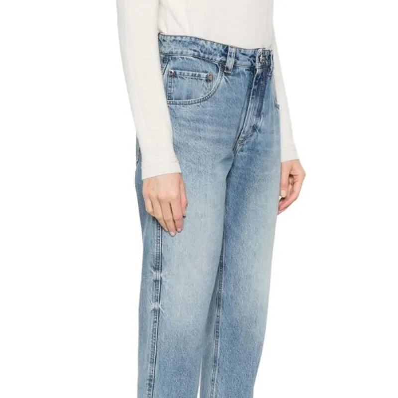 Brunello Cucinelli Logo Patch Straight Leg Jeans-5