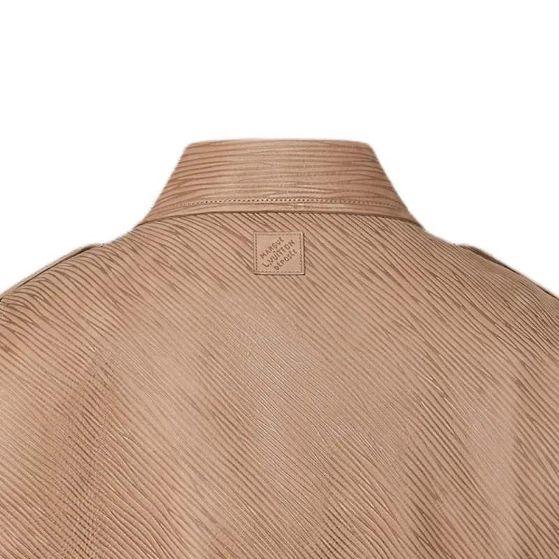 LOUIS VUITTON Epi Embossed Leather Flight Jacket-4