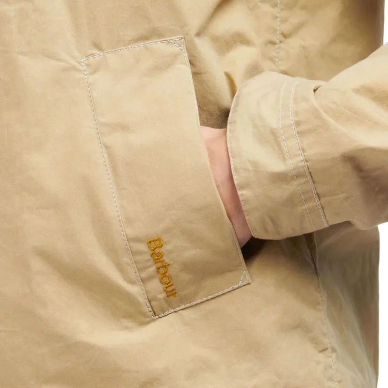 BARBOUR Logo Embroidered Zipped Jacket-4