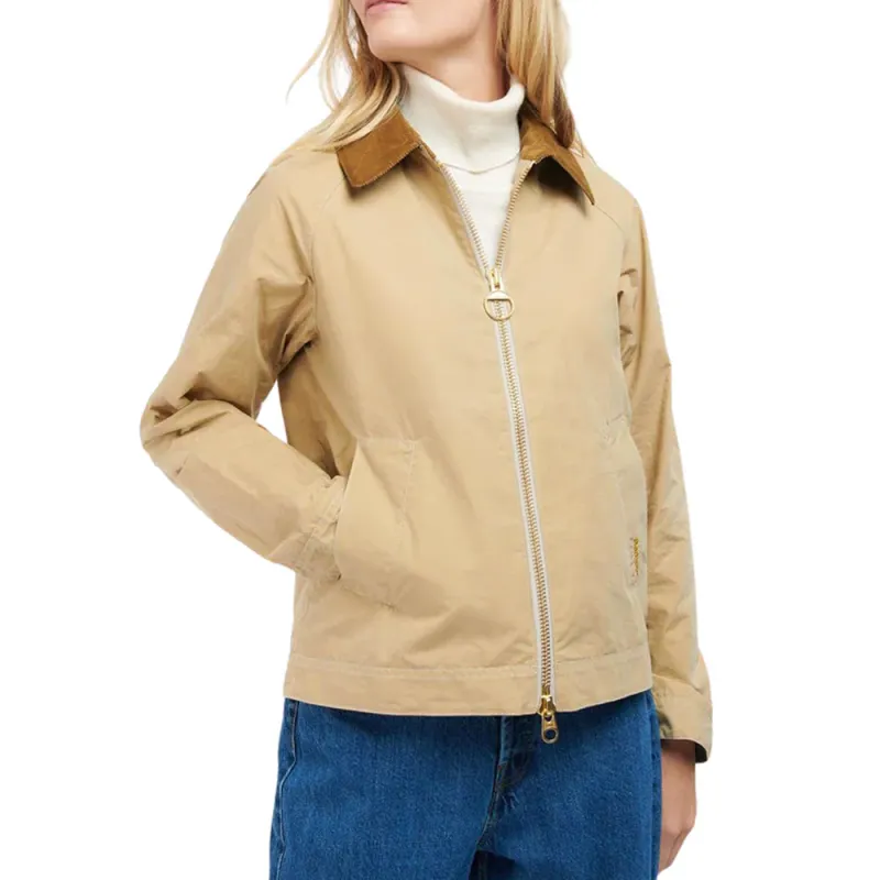 BARBOUR Logo Embroidered Zipped Jacket-1
