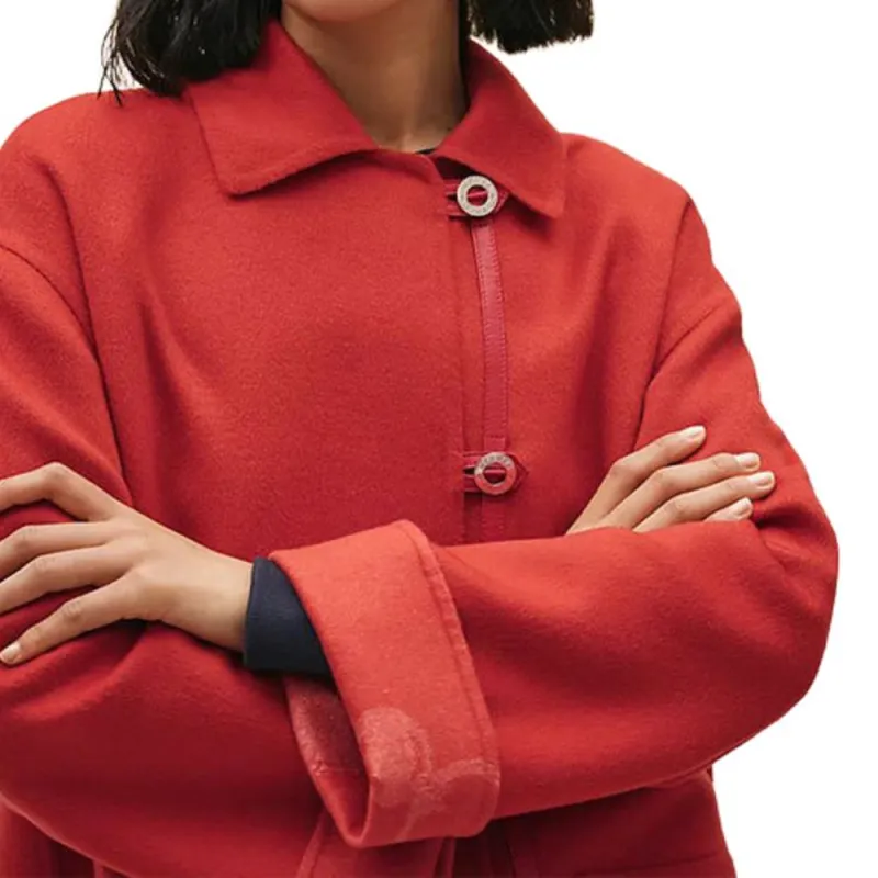 HERMES Velvet Jackets Women's Lipstick Red-3