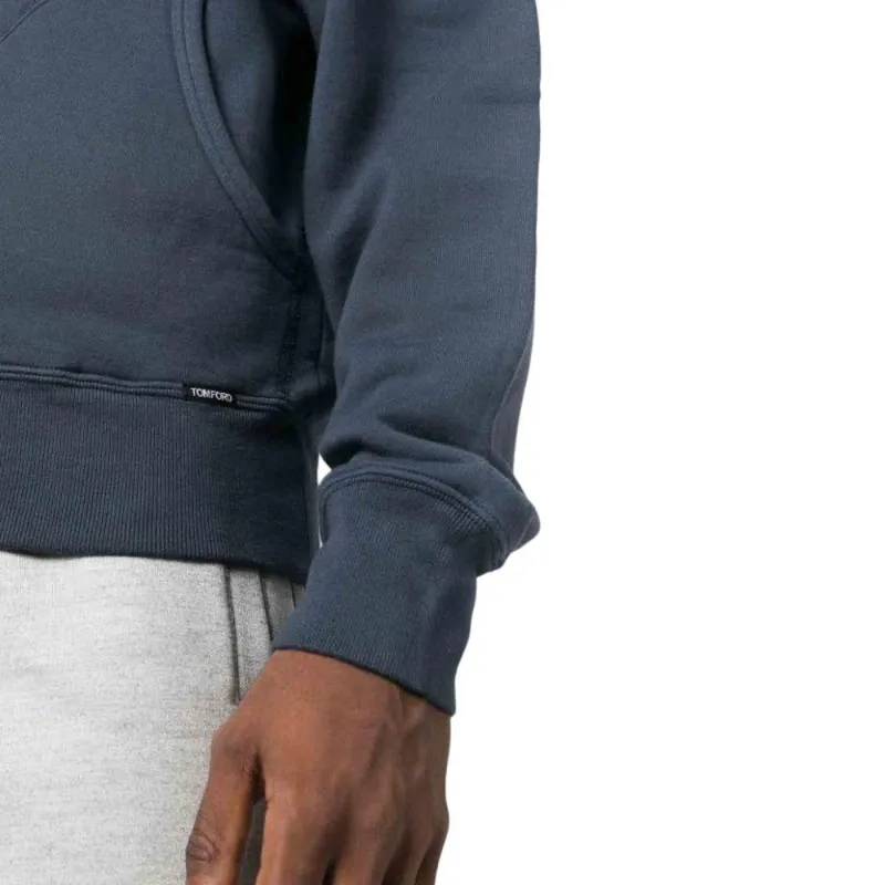 TOM FORD Drawstring Zip Up Hoodie-4