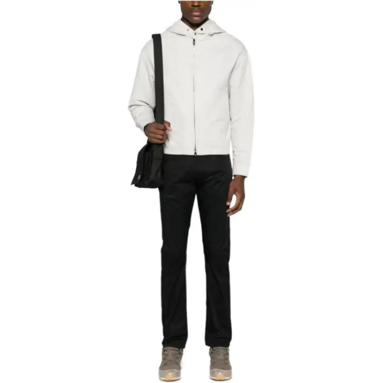 EMPORIO ARMANI Mid rise Straight leg Chinos-1
