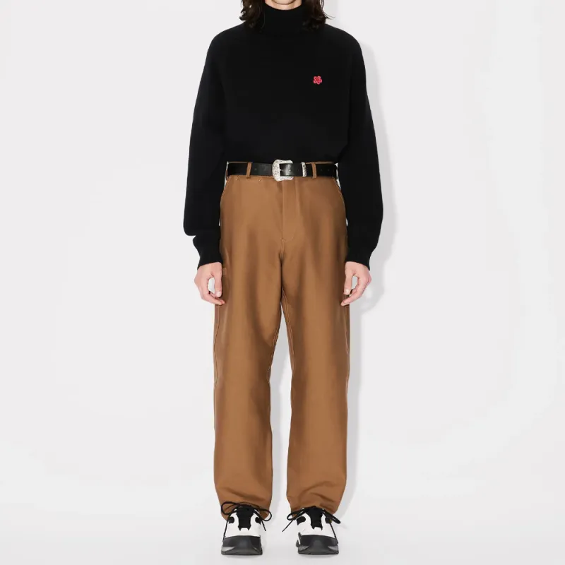 KENZO Turtleneck Boke Flower Embroidered Knitted Jumper-3