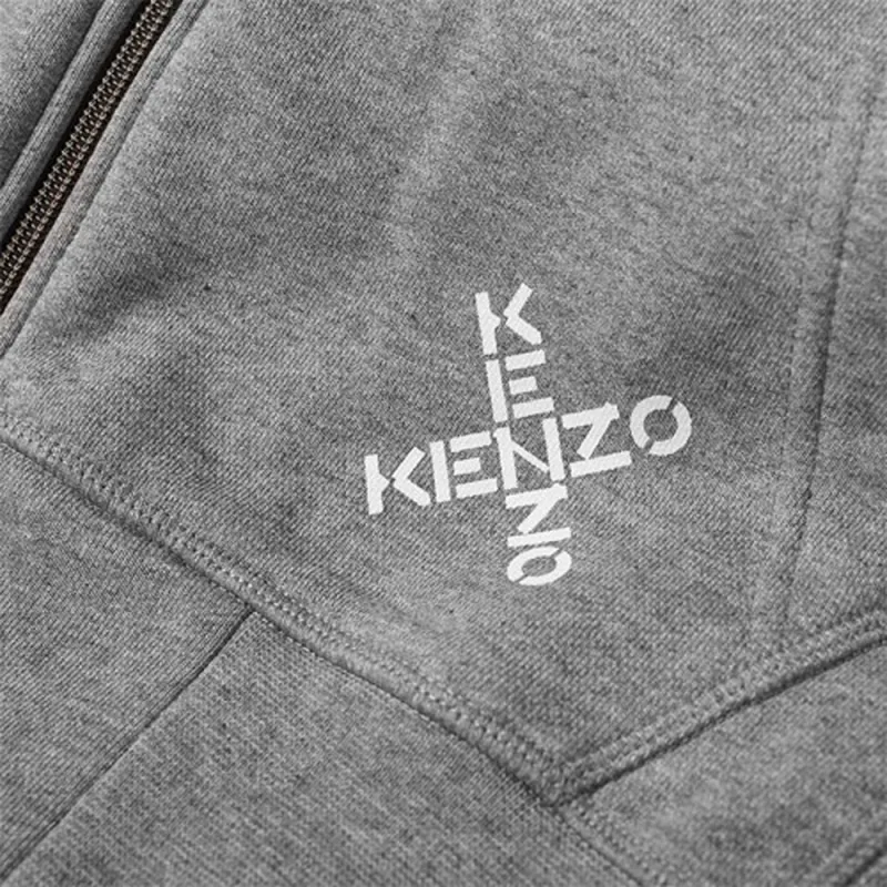 KENZO Letter Logo Sweatshirt Men's Gray-4