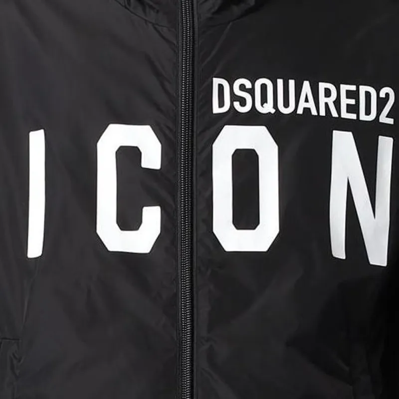 DSQUARED 2 Logo Printed Zipped Jacket-5