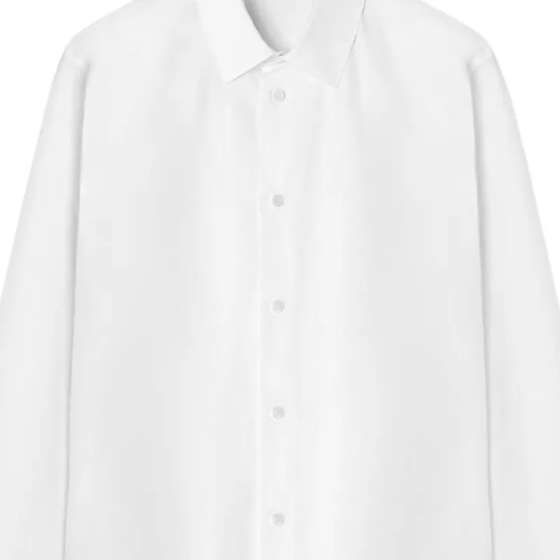 VERSACE Button Up Long Sleeved Poplin Shirt-4
