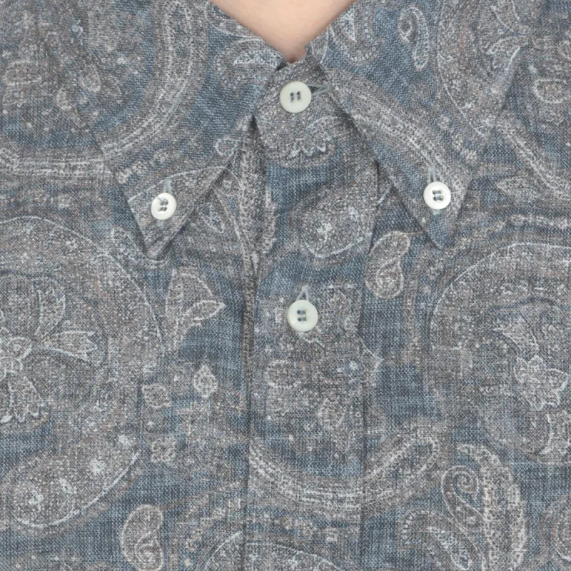 Brunello Cucinelli Paisley Printed Button Up Shirt-5