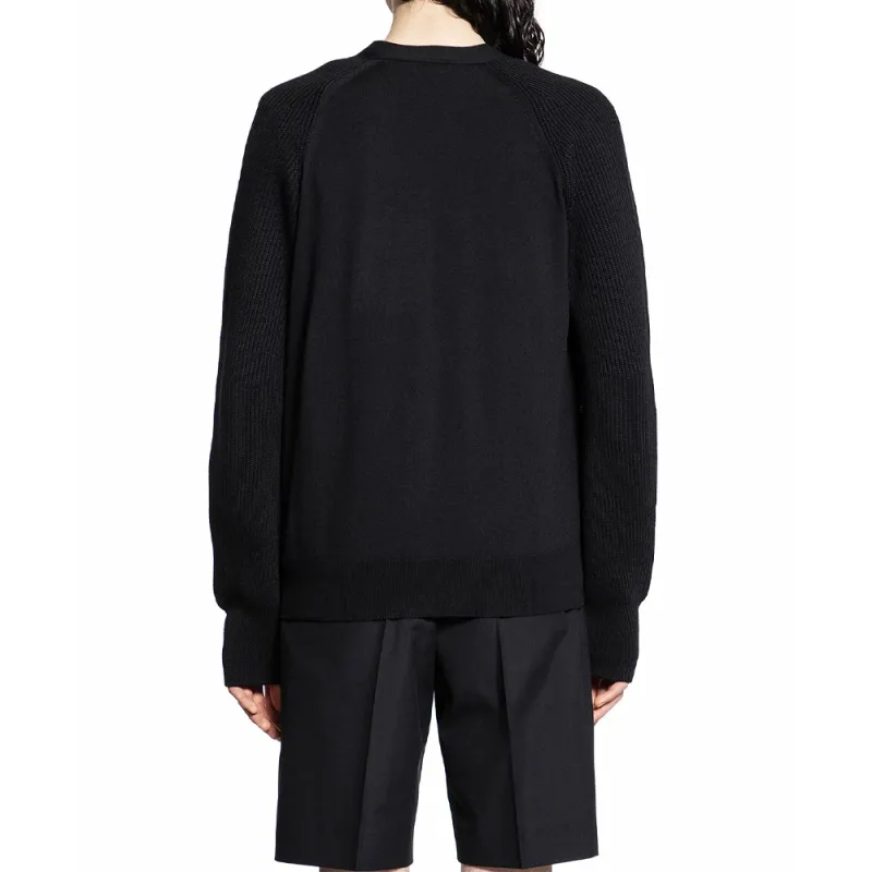 Alexander McQueen Buttoned Logo Embroidered Cardigan-3