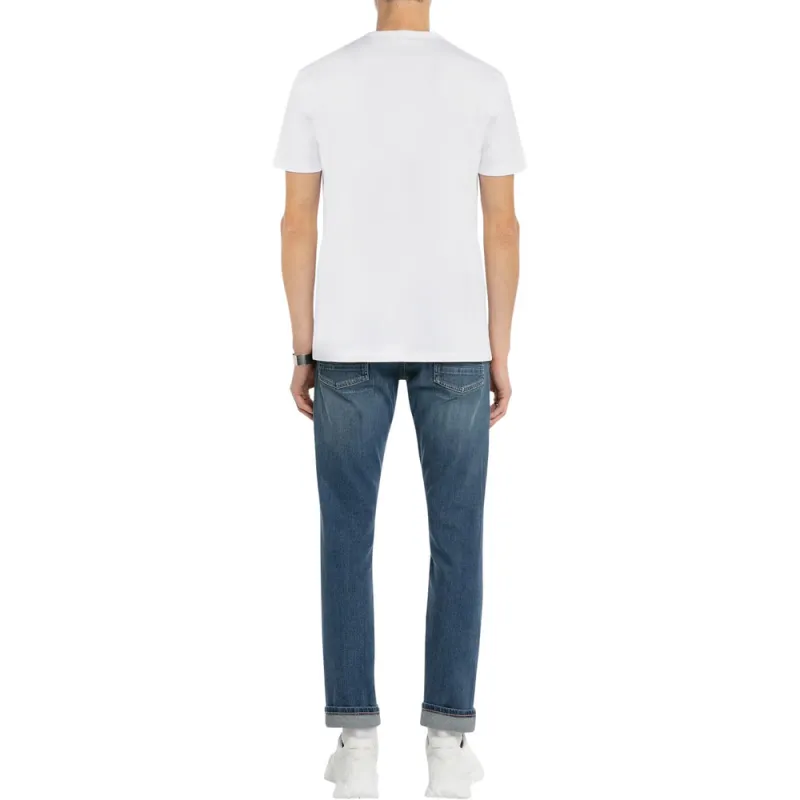 Alexander McQueen Skull T Shirt Men's White-2