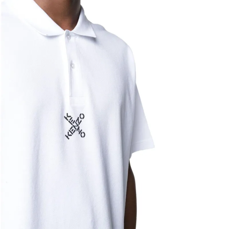 KENZO Polo Shirts Men White-4