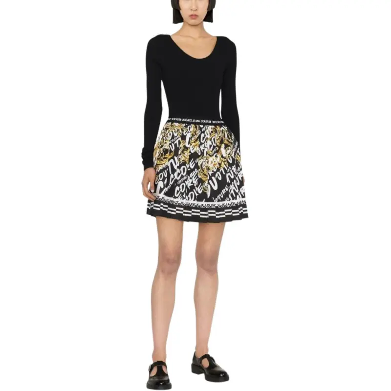 VERSACE JEANS COUTURE Barocco print Pleated Skirt-2