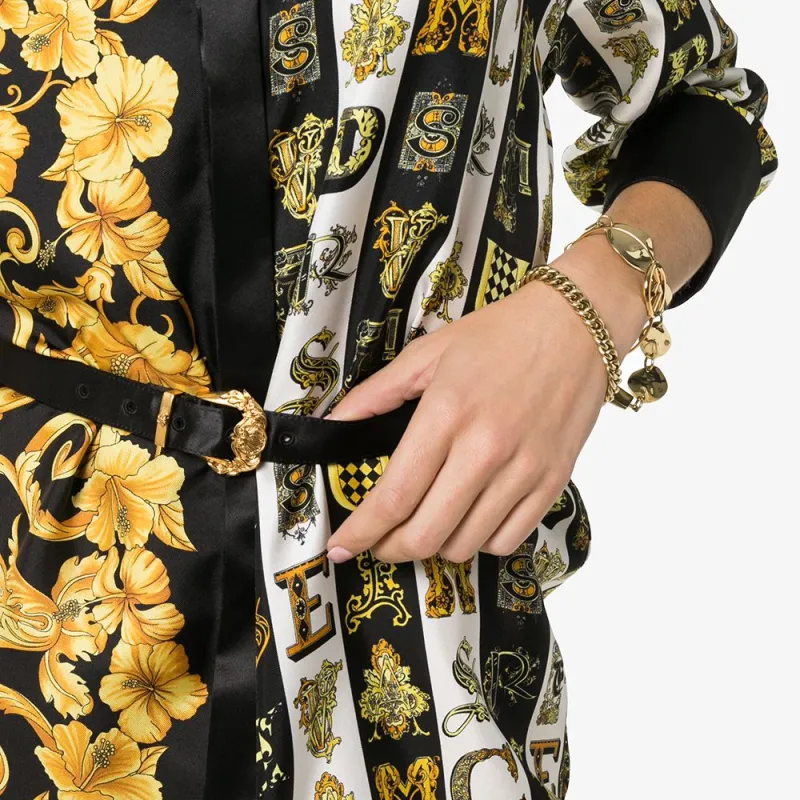 VERSACE VERSACE Long-Sleeved Dresses Women's Yellow-1