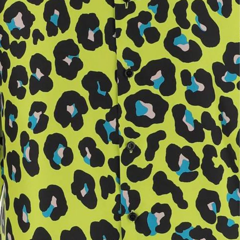 VERSACE Daisy Leopard Shirt-4